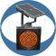 Long lifetime solar flashing LED traffic light