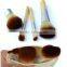 Portable 4 Pcs Bamboo Handle Cosmetic Makeup Brush Set Cosmetic Kit Wholesale