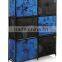 Blue and Black OEM Non Woven Organizer Cube BinFabric Foldable Storage Box