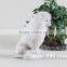 White Stuffed Plush Lifelike Dog Soft Toy