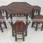 Nature bamboo furniture set of table and chairs, Vietnam style bamboo crafts for home decoration