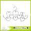 10-loop Belt Tie Bra Scarf Hanger and Multi-Purpose Closet Space Saving Organizer Holder, Chrome