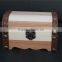 Handmade hot selling antique wood jewelry box with handle