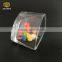 triangle design clear glass candle holder , wax glass candle holder wholesale