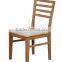 Simple design patio outdoor solid plain wood teak dining chairs