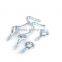 Safety gate zinc plated hook with screw eyes-2-pack