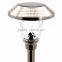 9pk Stainless Steel Solar Path Light Outdoor LED Landscape Lawn Garden Lamp - 158 mm