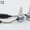 led headlight C6 9012 cob 30W/Bulb(60W/Set) 6400lm/set(3200lm/b LED COB H7 LED Headlight Bulbs Hi/Lo