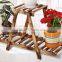 High quanlity solid wood flower shelf