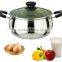 Popular fasion stainless steel glass lid fry pan