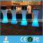 Battery Rechargeable power luxury led bar table for events