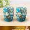 Fancy color glazed birds and flowers ceramic garden short stools for sale made in Jingdezhen