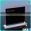 Acrylic sign holder T shaped clear counter top multi function acrylic sign holder