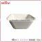 Cheap hard deep biodegradable melamina soup square white plastic bowl for hot food