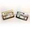 Solid Brass Center Bar Buckle with double prong, Chrome Plate Solid Brass Material belt buckle