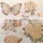 Butterfly & Rose Design Sticker in light green Color way, Popular Antique Design Decorative Glitter Sticker