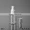 plastic 200ml spray bottle cylinder transparent 200ml spray bottle cosmetic package