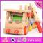 2016 new design kids diy wooden screw car toy W03C024