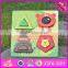 2017 New product baby 3D diy wooden puzzle board W14D024