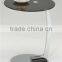 Tempered Glass Modern Design Metal Magazine Rack Small Design Table