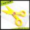 CS013 5 '' Safety transparent kid plastic toy scissors handicraft paper scissors