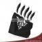 6pcs Kitchen Knife Set with White Color Blade and Weave Style Handle