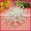 wholesale fashion white elegant flower bridal hair accessories with pearl for wedding decoration in bulk WHD-021