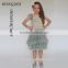 Blush Pink Ballroom Lace Tulle Dress Removable Overskirt Baby Girl Wedding Bridemaid Dress HSD7835
