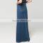 Factory Directly Sale New Ladies Flared Long Denim Skirt