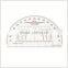 6 inch military protractor for soldiers training, transparent high quality protractor for military, half moon shape #KMP-1