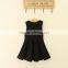 New Dresses Women Clothes Fall Fashion Sleeveless Casual Dresses Girls Rose Print Black Dress