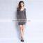 2017 latest Plus size women dress long sleeves autumn ladies wear slim fitting evening dresses