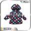 Custom Girl's Polka Dot Jacket/Wholesale Kids Wear Coat Manufacture in China
