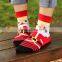 2016 New 3D Cartoon Christmas Snowman Socks Women Cotton Socks Floor Women Cotton Socks