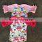 One-piece baby reglan t shirt wholesale bulk clothing cotton/spandx mixed ruffle clothes kids shirt