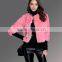 2017 autumn and winter new European fashion big high-quality women rex rabbit fur coat