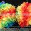 Clown Wigs Football Fans wig Colorful Afro Wig for color run