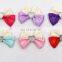 DOUBLE COLORS BOWKNOT WITH CRYSTAL CUTE BOWKNOT FOR CHILDREN HEADWEAR ACCESSORIES WEDDING CLOTHES DECORATION