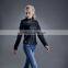 2017 New style women Spring fashion slim zipper PU leather jacket