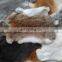 Factory wholesale big piece raw or dyed color tanned rabbit fur skins pelts