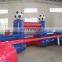 Red and blue Giant inflatable human table football sport game field for sale