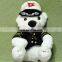 Football Teddy Bears Plush Toy Parade Notre Stuffed 10" teddy bear in U.S. Air Force Air Battle Military Uniform ABU