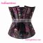 Jacquard Clasps 12 Steel Boned Overbust Lace Up Back Corset