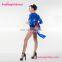 Wholesale Blue Shiny Outfits Halloween Costume Adult Woman