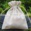 custom jewelry pouch linen drawstring pouch wholesale linen pouch printed logo with jute strings