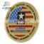 Custom gold coins medallion American army logos metal challenge coin