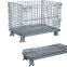 Warehouse storage steel collapsible wire mesh box