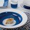 under glazed high-quality style Ceramic animal hand printed Dinner set tableware