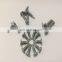 Cross recessed countersunk head drilling screws with tapping screw thread