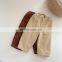 6082/Hot selling little girl's corduroy ruffle slacks kids warm winter casual pants for girls
